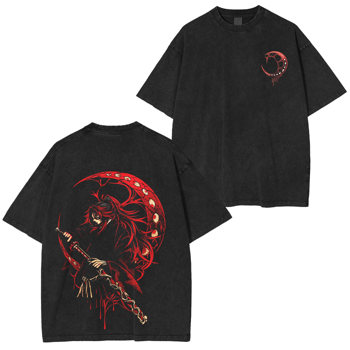 Demon Slayer Vintage Unisex Washed T-Shirt