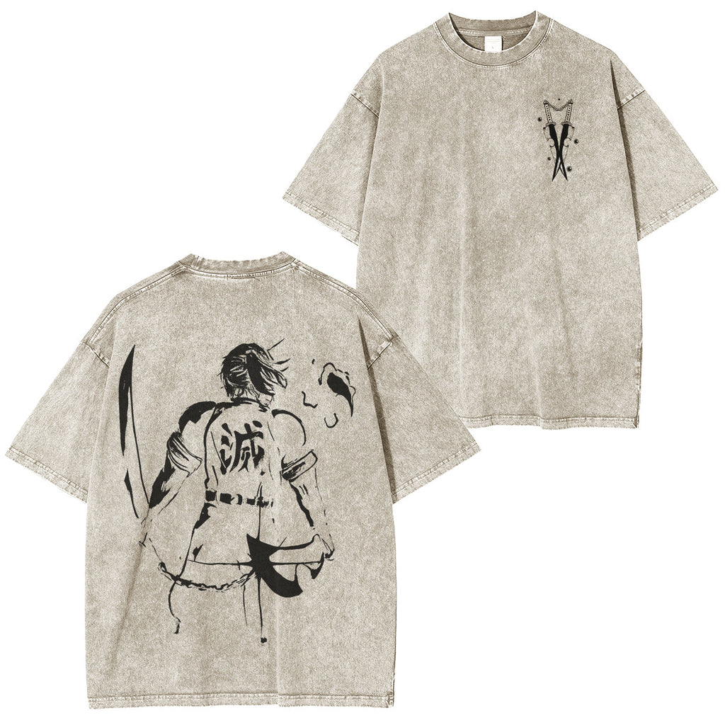 Demon Slayer Unisex Anime-Inspired Retro T-Shirt
