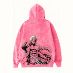 One Piece Doflamingo Vintage Washed Hooded Sweatshirt
