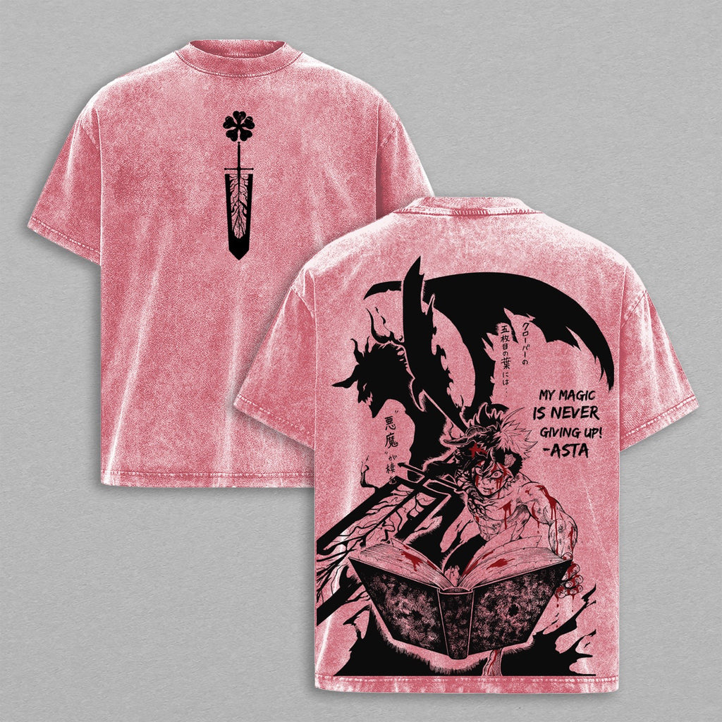 Asta Black Clover Vintage washed T-shirt/Crewneck/Hoodie