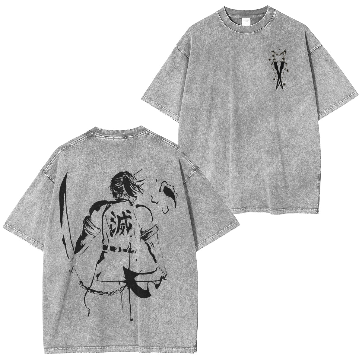Demon Slayer Unisex Anime-Inspired Retro T-Shirt