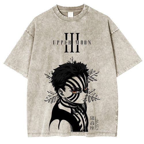 Akaza,Demon Slayer Unsiex Washed T-Shirt