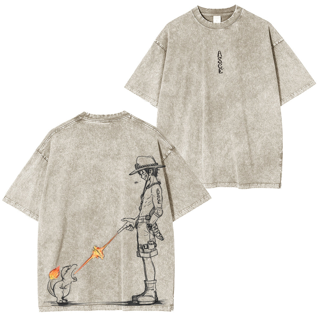 Funny One Piece Vintage Washed T-shirt/Crewneck/Hoodie