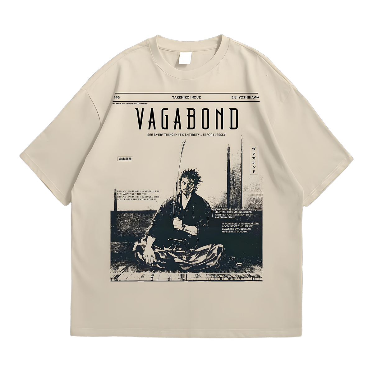Vagabond Vintage Design Unisex Manga T-Shirt
