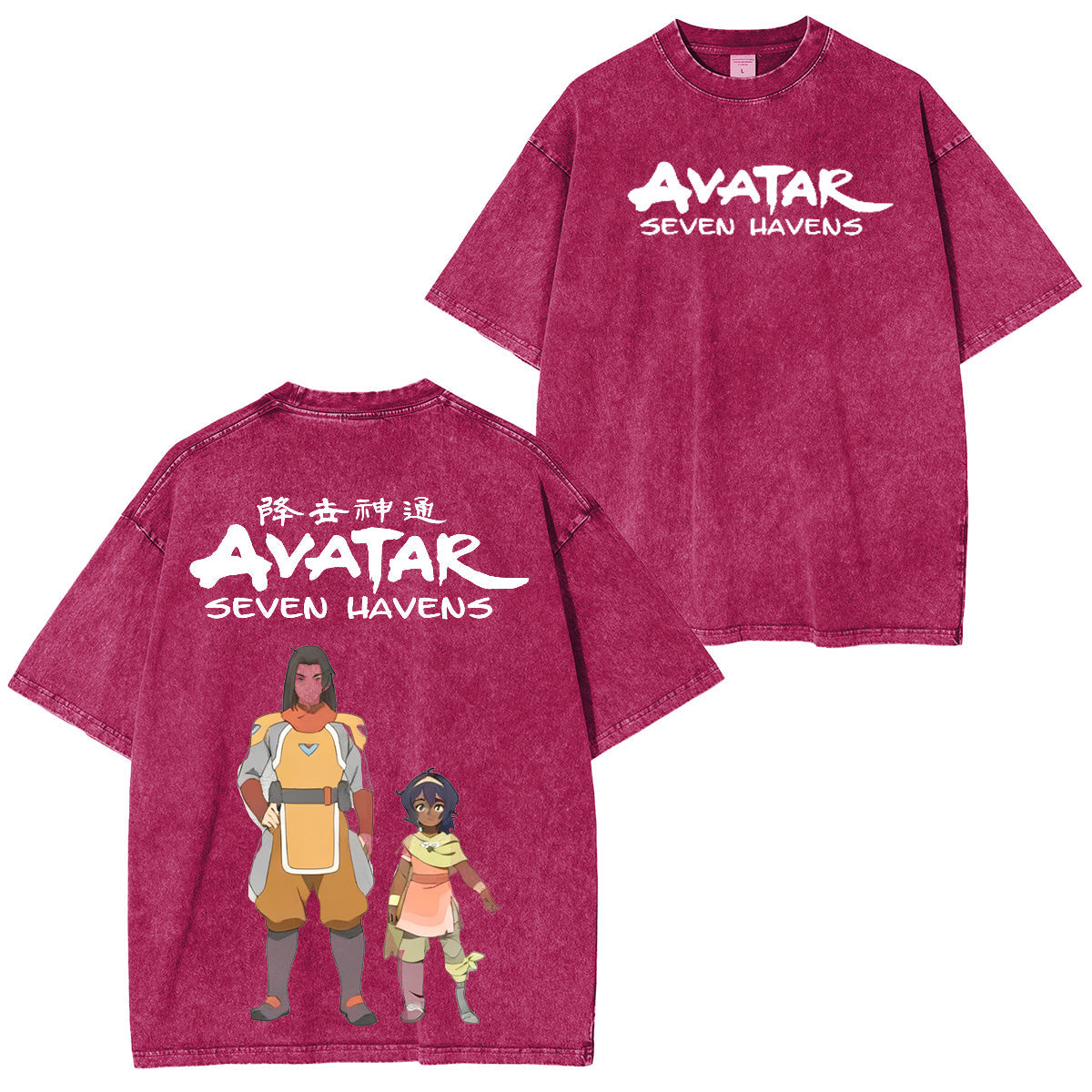 One Punch Man Avatar: Seven Havens Vintage Washed T-shirt/Crewneck/Hoodie