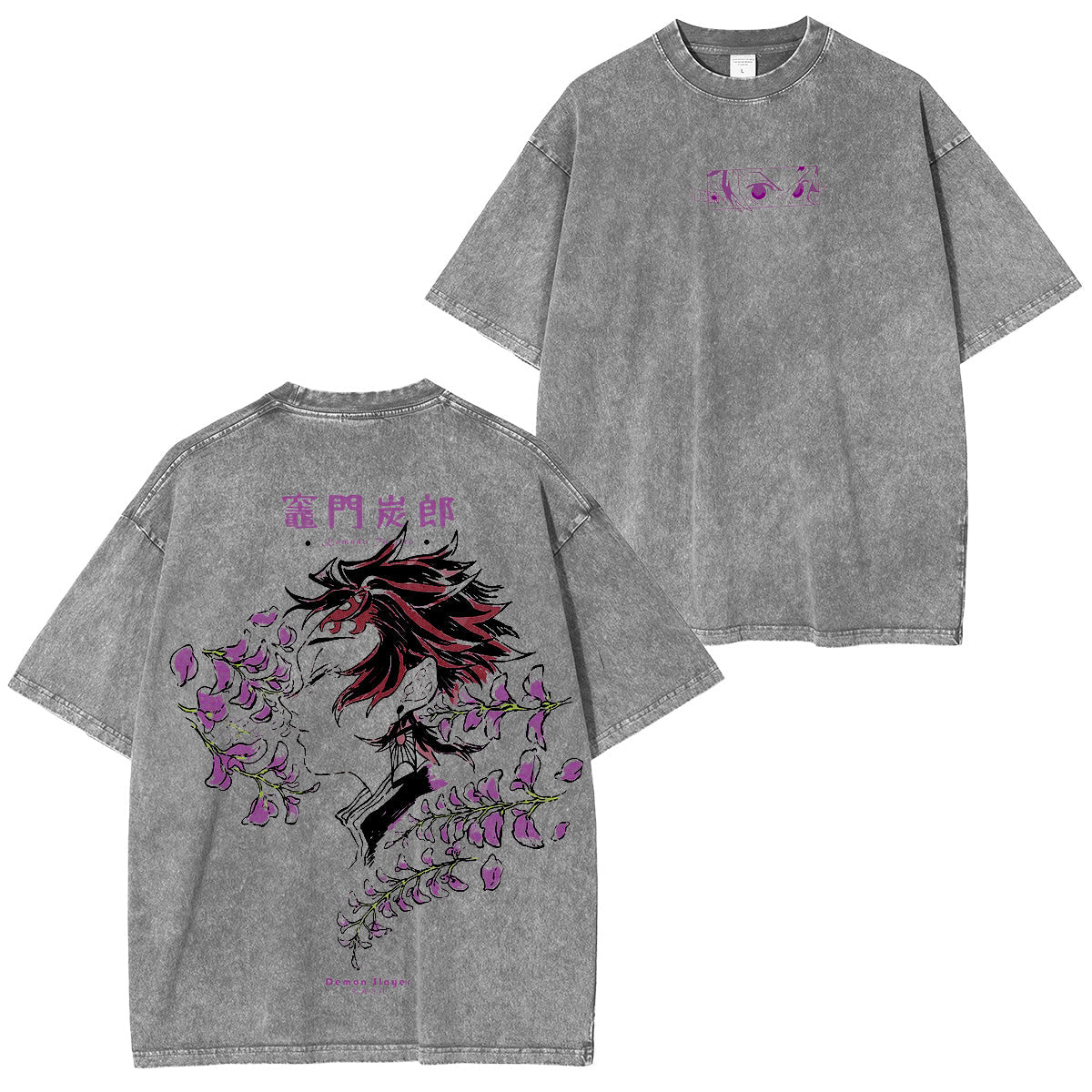 Demon Slayer:Kamado Tanjiro Vintage washed T-shirt/Crewneck/Hoodie