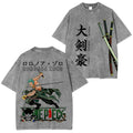 One Piece: Pirate Hunter Zoro Green Vintage washed T-shirt/Crewneck/Hoodie
