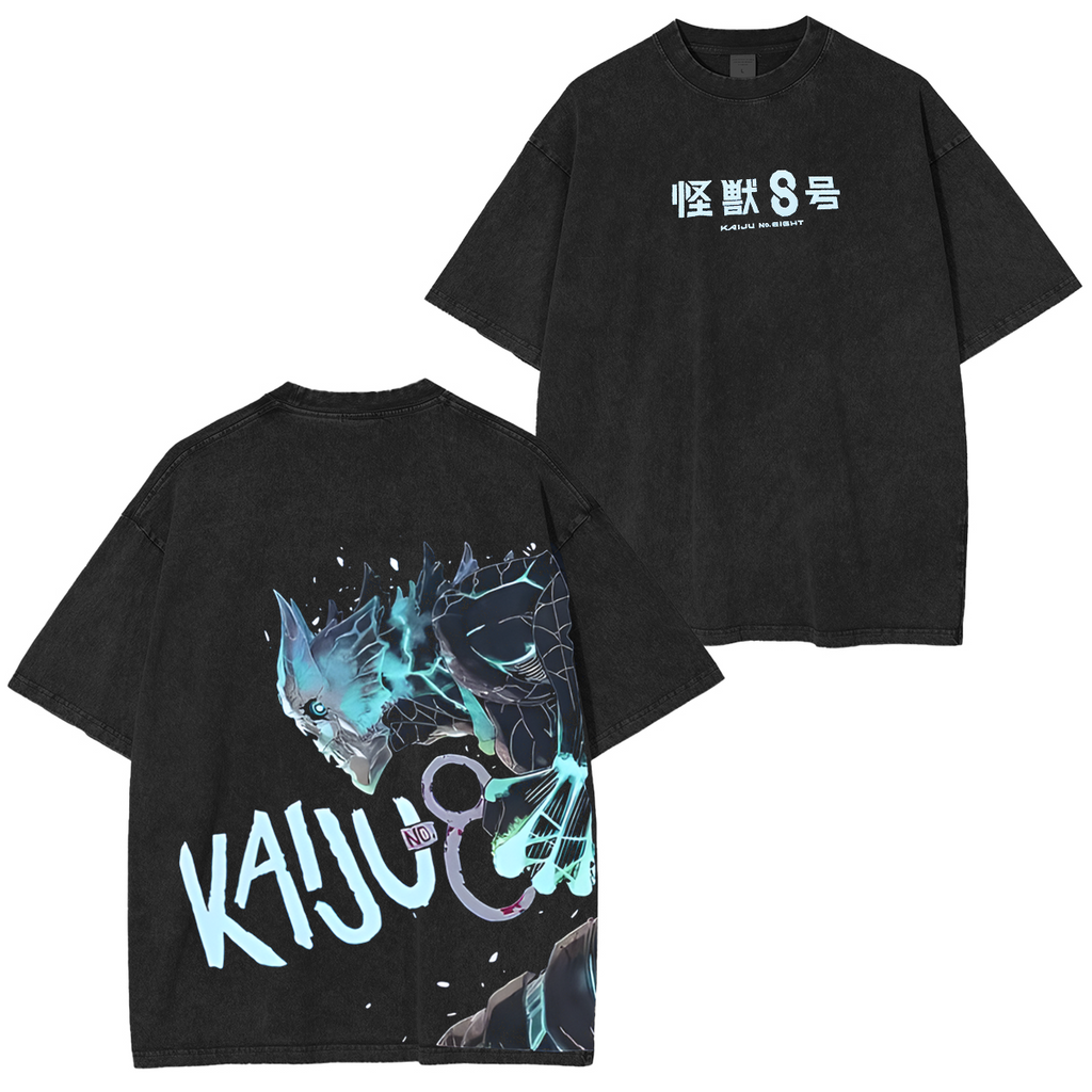 Kaiju No. 8 Acid Washed Anime Tee