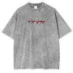 Black Clover ASTA Anime Double Printed Vintage Washed Tee Unisex T-shirt