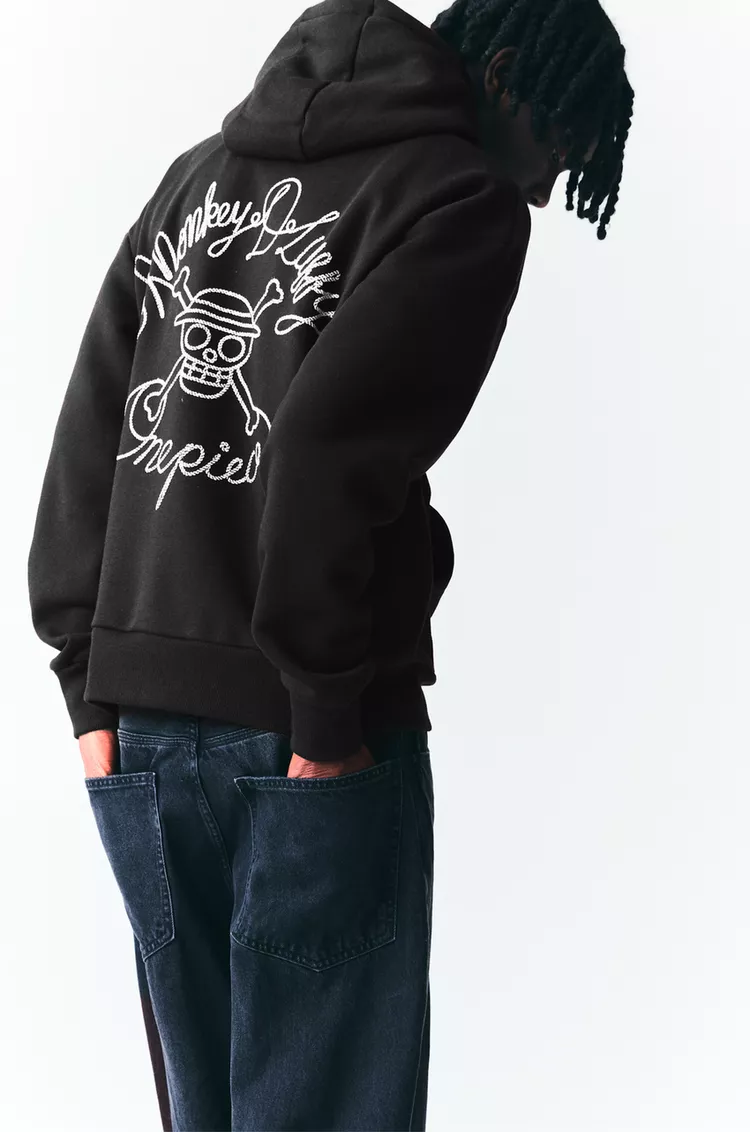 Black One Piece hoodie
