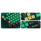 Demon Slayer Tanjirou 5108B Plus Multi-Modes RGB Hot-Swappable Mechanical Keyboard (Akko V3 Cream Yellow Pro)