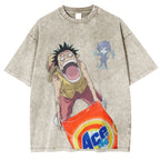 One Piece ACE Laundry Detergent Fun Fan Creation Vintage Washed T-shirt/Crewneck/Hoodie