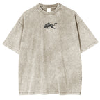Asta x Black Bulls Black Clover Anime Double Printed Vintage Washed Tee Unisex