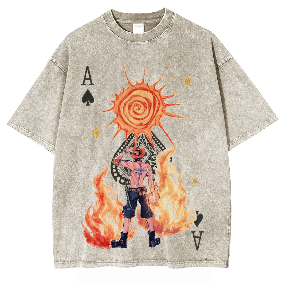 Ace Funny One Piece Vintage Washed T-shirt/Crewneck/Hoodie