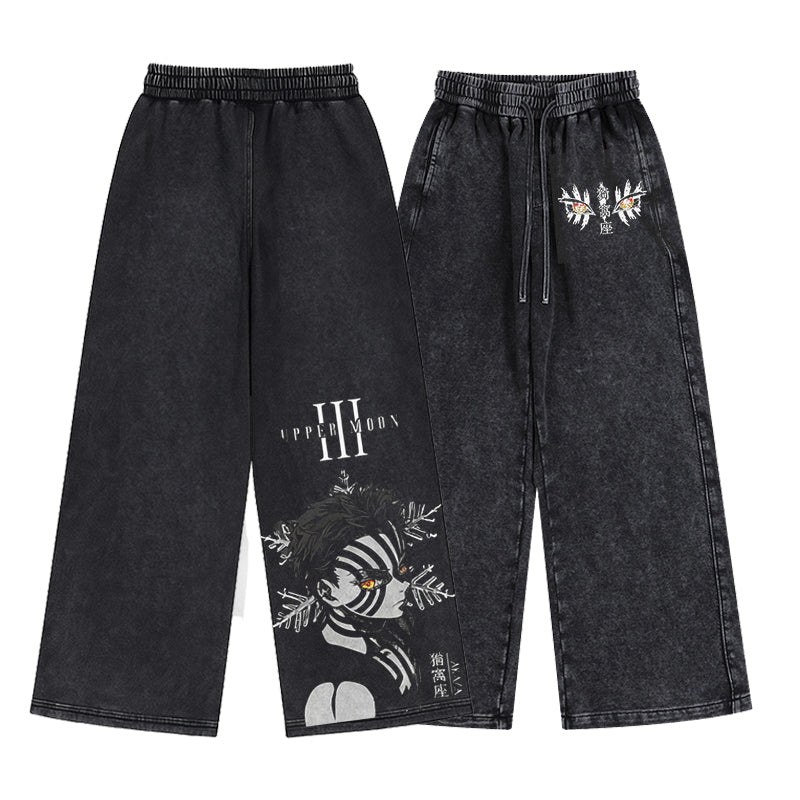 Akaza,Demon Slayer  Unisex Washed Pants