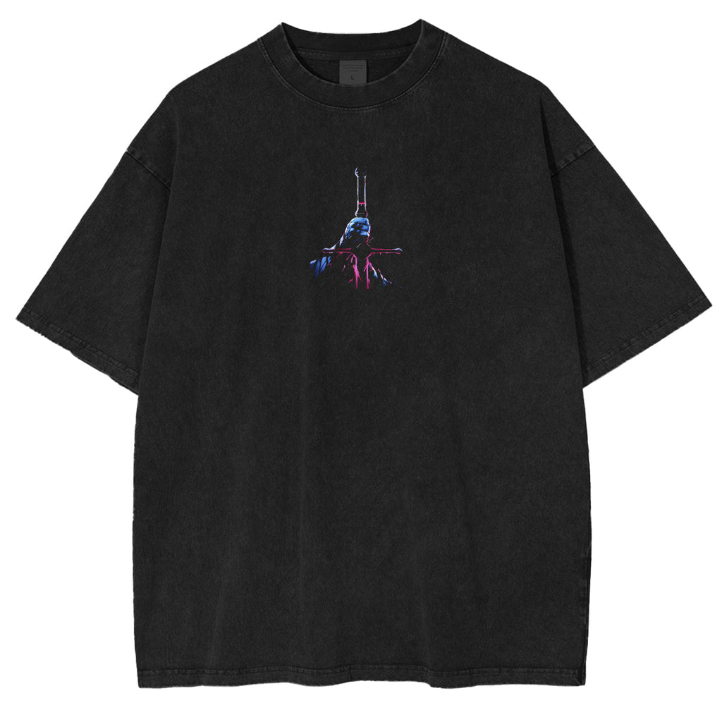 Black Clover Anime Double Printed Vintage Washed Tee Unisex