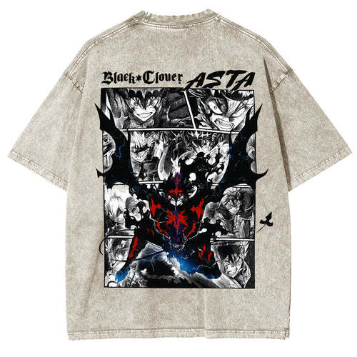 Black Clover Unisex Washed T-Shirt