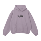 Cursed Companion Graffiti Streetwear Hoodie Purple