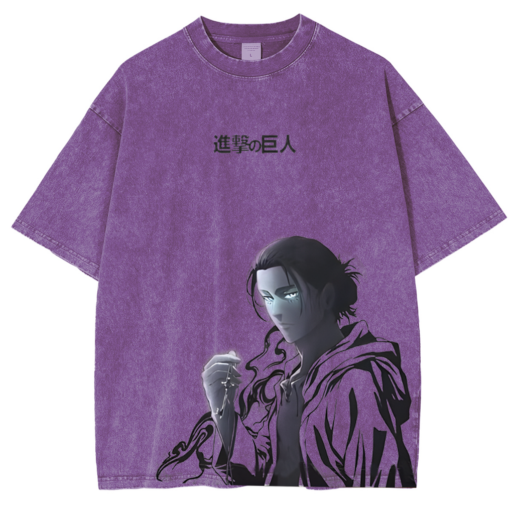 Eren Yeager Attack on Titan Manga Portrait T-Shirt