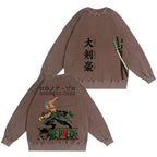One Piece: Pirate Hunter Zoro Green Vintage washed T-shirt/Crewneck/Hoodie