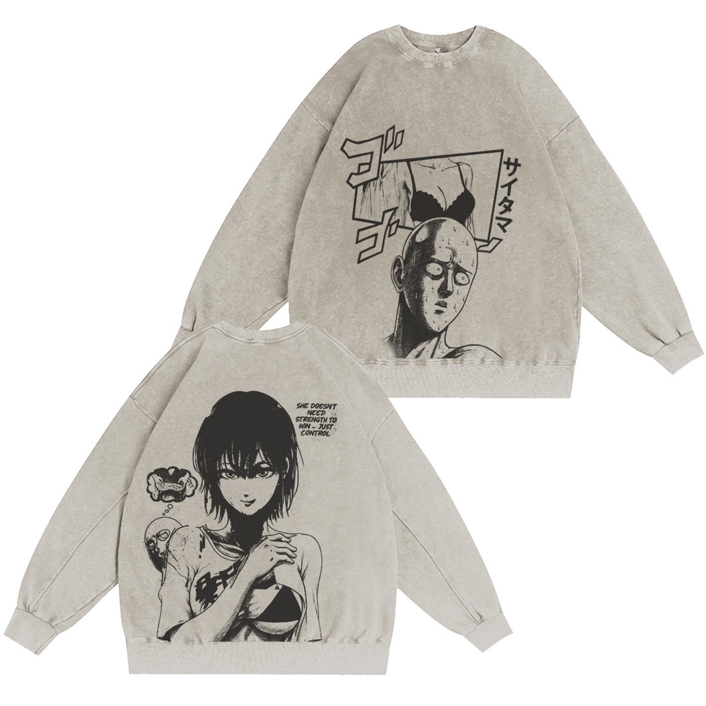 Saitama Fubuki onepunchmanseason3 Vintage Washed T-shirt/Crewneck/Hoodie