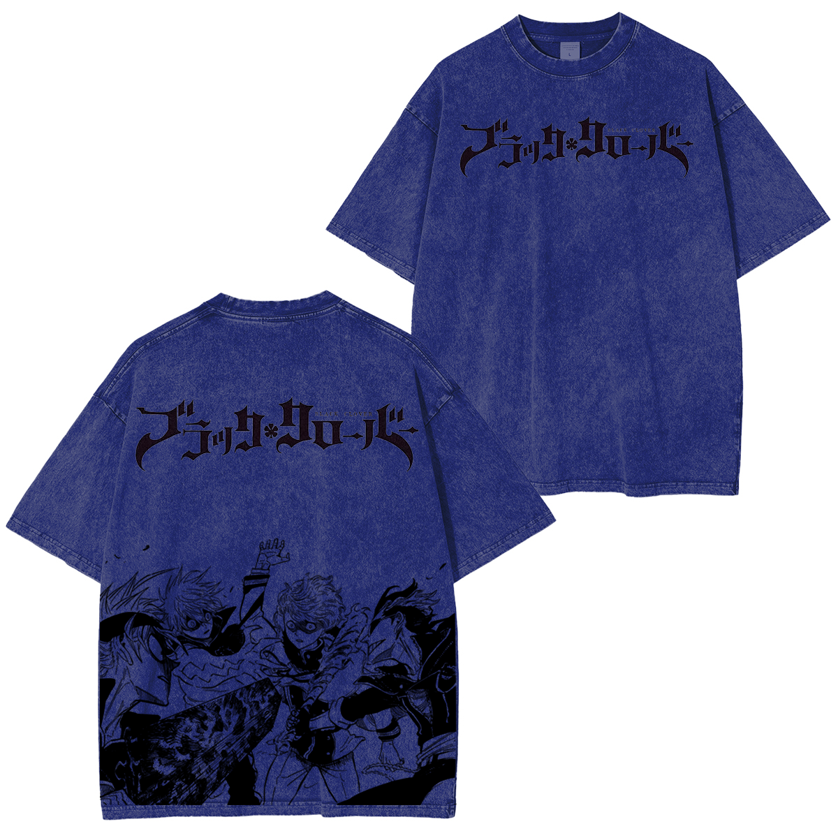 Black Clover Vintage Washed Oversize T-Shirt
