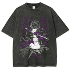 Solo Leveling Sung Jin Woo Printed Unisex Washed T-Shirt