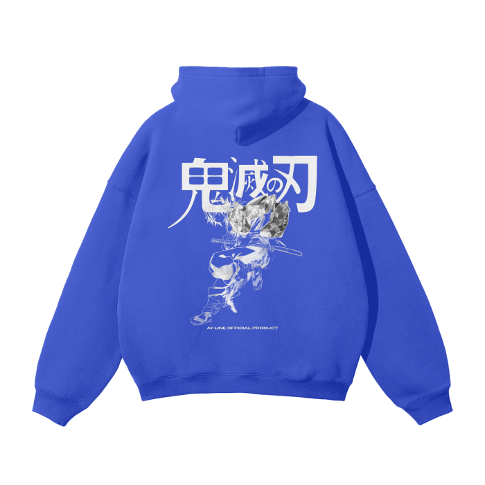 Flow of the Torrent Streetwear Hoodie Blue