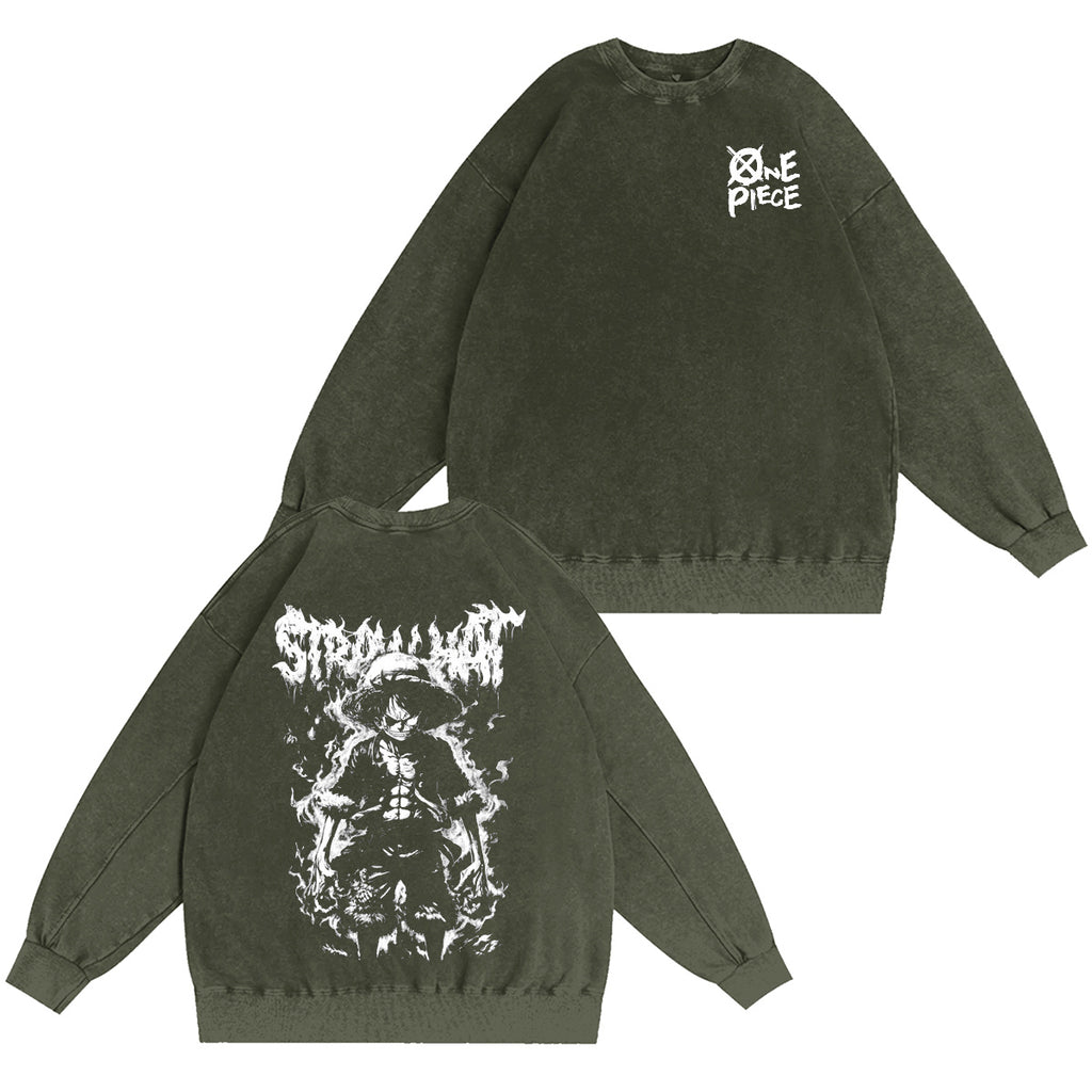 One Piece Washed T-shirt/Crewneck/Hoodie