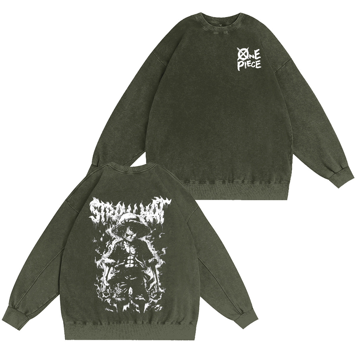 One Piece Washed T-shirt/Crewneck/Hoodie
