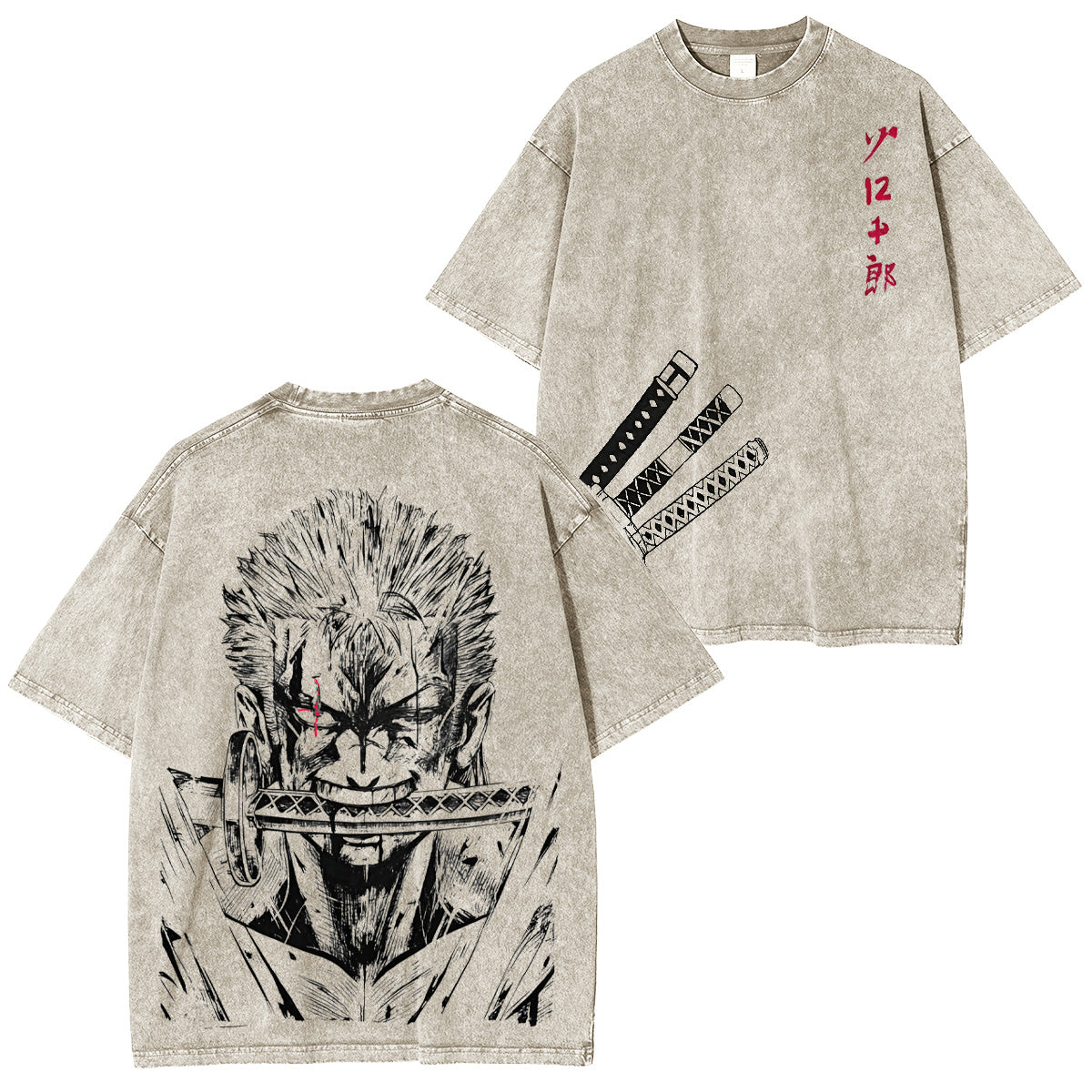 One Piece Washed T-shirt/Crewneck/Hoodie