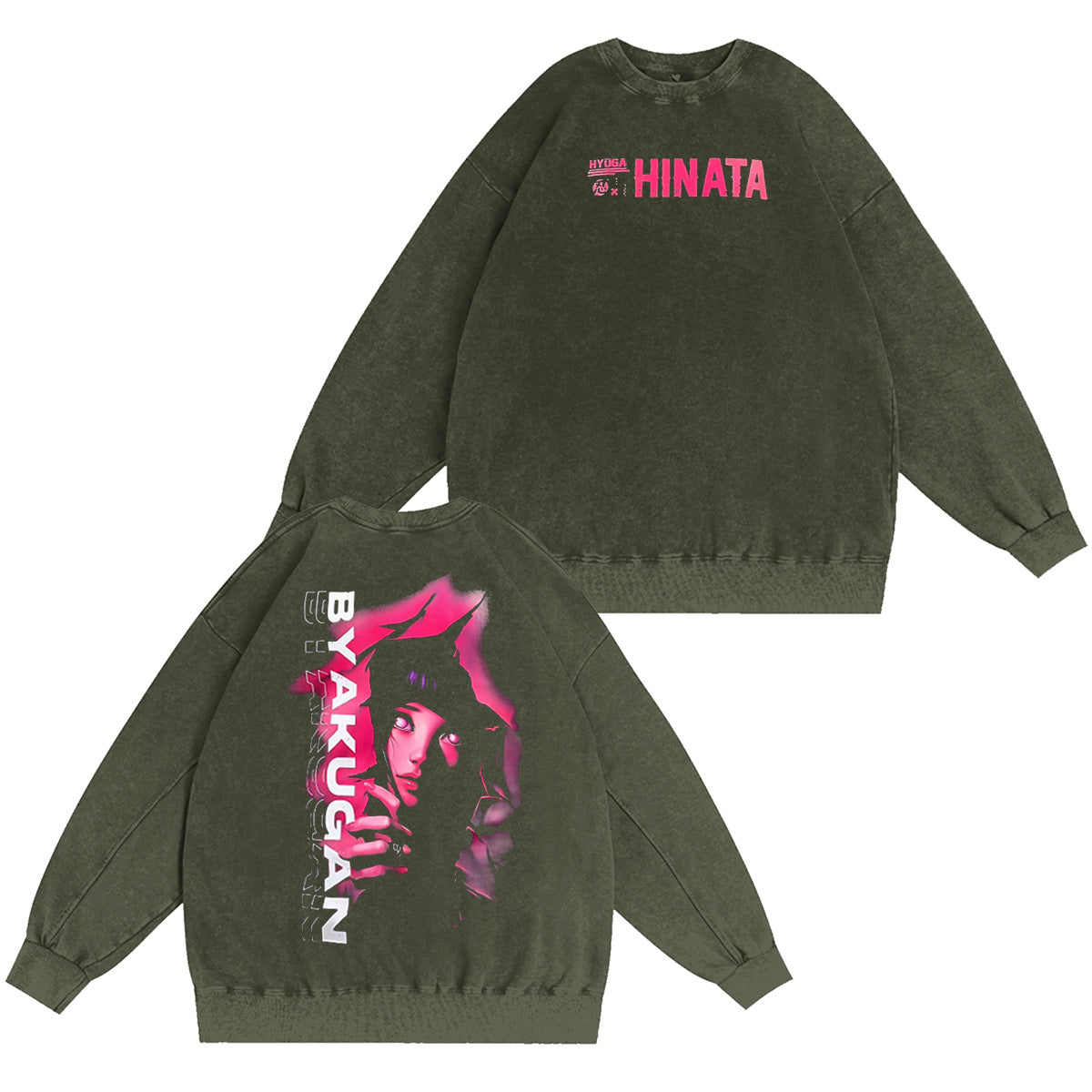 Hinata Hyuga Naruto Washed T-shirt/Crewneck/Hoodie