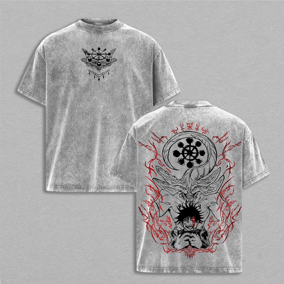 Megumi Fushiguro Jujutsu Kaisen washed T-shirt/Crewneck/Hoodie