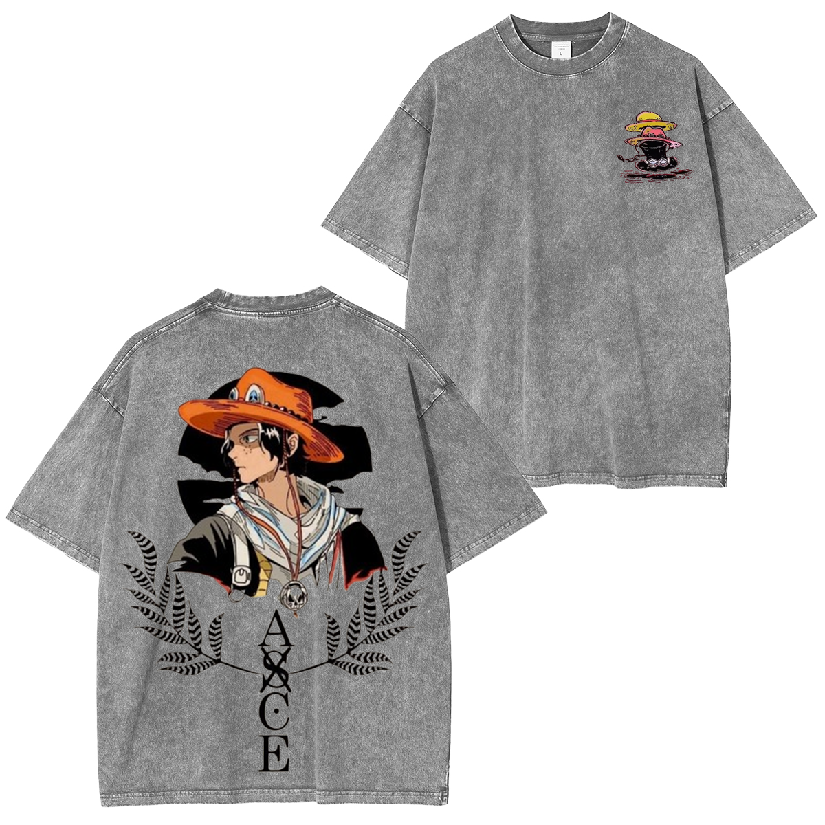 Fire Fist Ace  One Piece washed T-shirt/Crewneck/Hoodie
