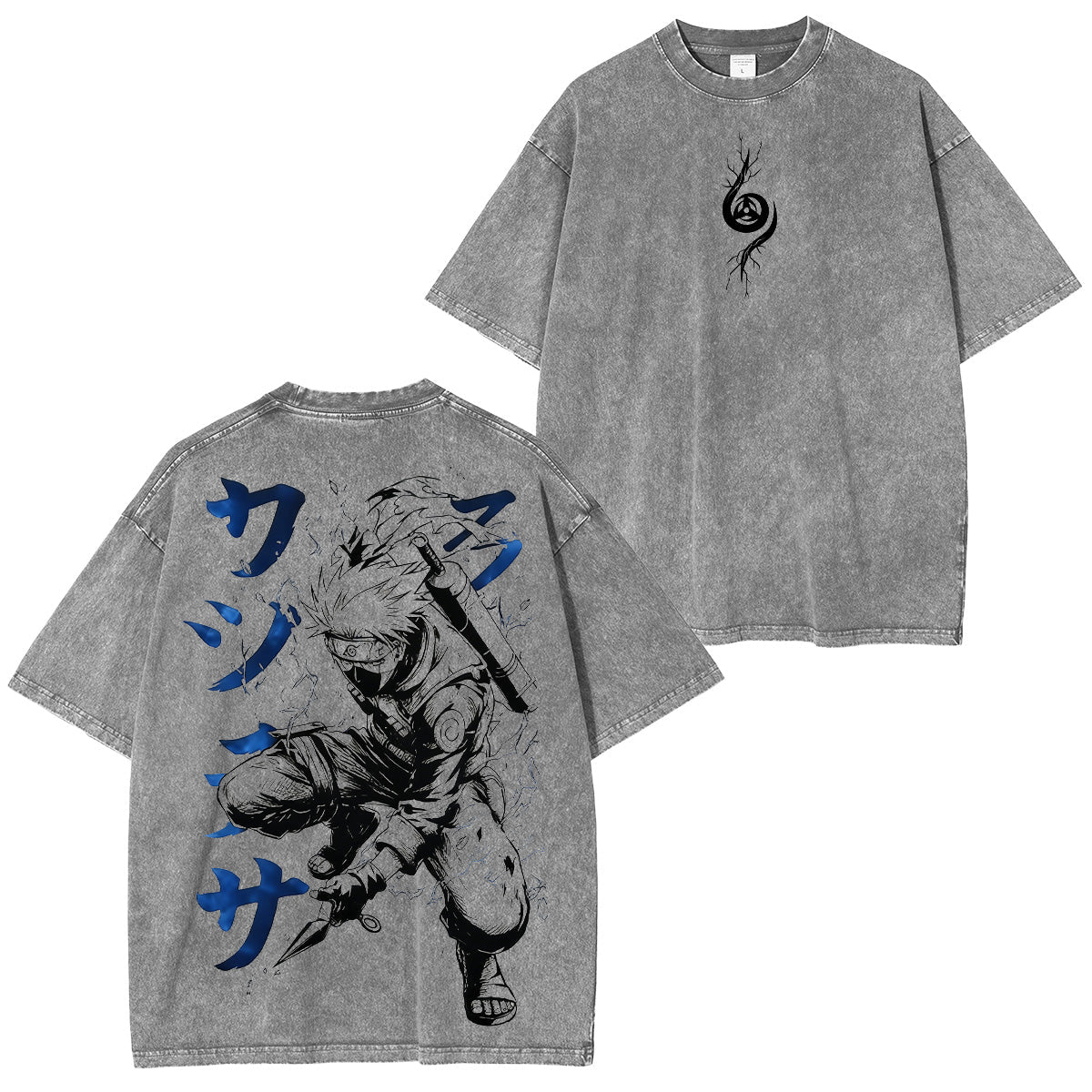 Kakashi Hatake Naruto Anime Unisex Washed T-Shirt/HOODIE