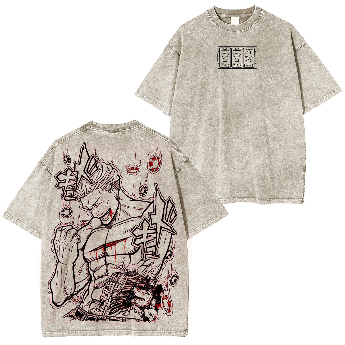 Kinji Hakari Jujutsu Kaisen Anime Washed T-shirt/Crewneck/Hoodie