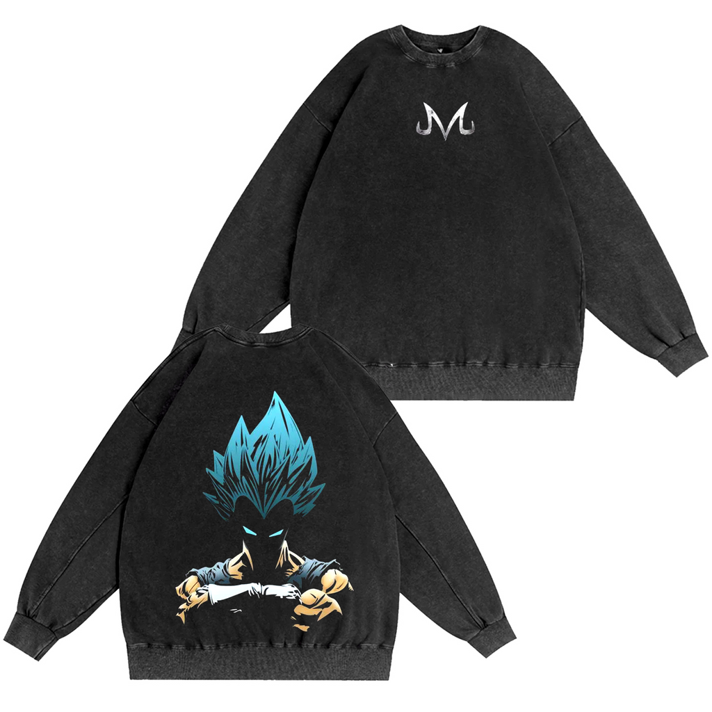 Dragon Ball Z Vegeta Vintage Washed T-shirt/Crewneck/Hoodie