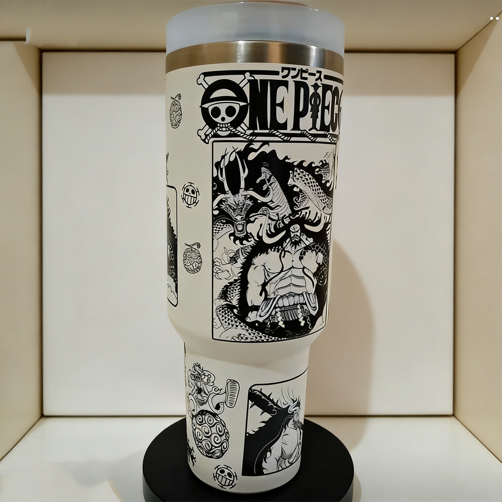One Piece Themed engraved Stanley Tumbler Cup