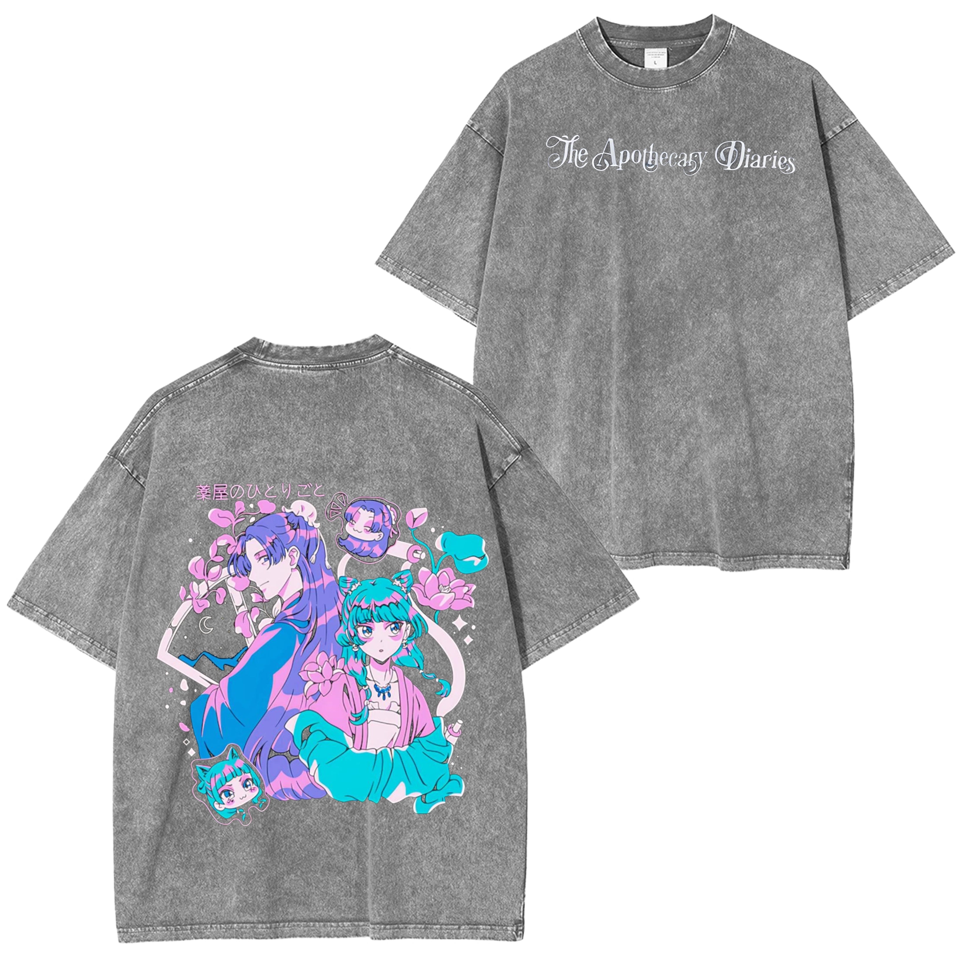 Kusuriya no Hitorigoto Vintage Washed Oversized T-Shirt