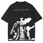 "Sanji" Anime Double Printed Washed Tee