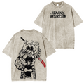 Maki Zenin X Toji Fushiguro ,Jujutsu Kaisen Anime Washed T-shirt/Crewneck/Hoodie