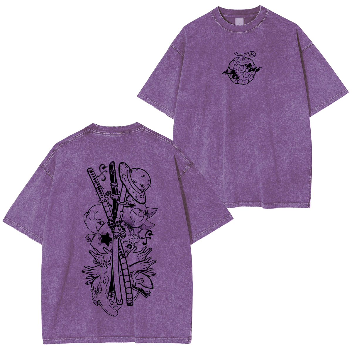 One Piece Unisex Washed T-Shirt