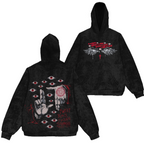 Alucard The Wings Hellsing Retro Vintage Washed Hoodie Sweatshirt