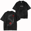 Tokyo Ghoul Anime Acid Wash Oversize T-shirt