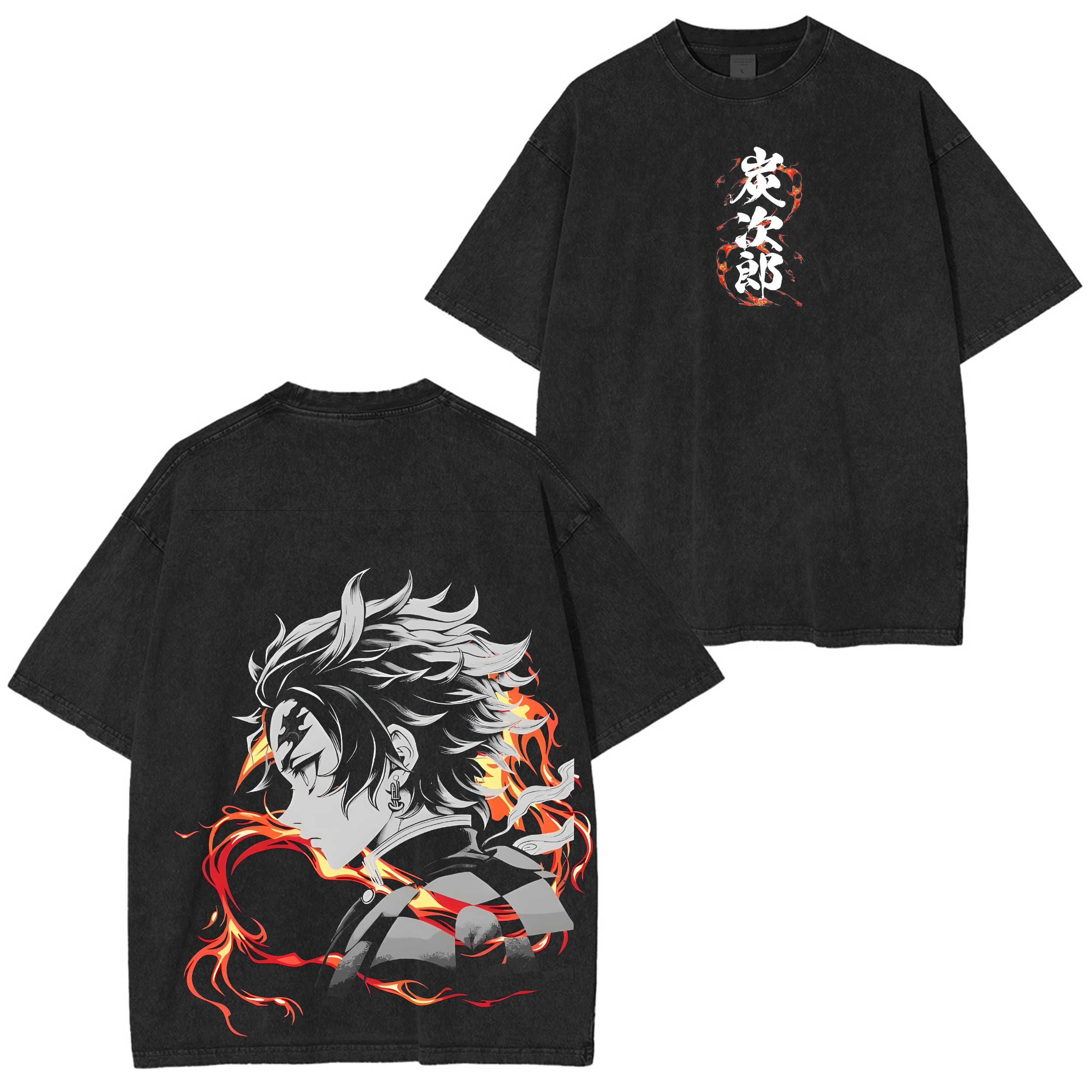 Tanjiro Kamado Vintage Unisex Washed T-Shirt