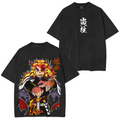 Camiseta - Hashira da Chama Unisex Washed T-Shirt