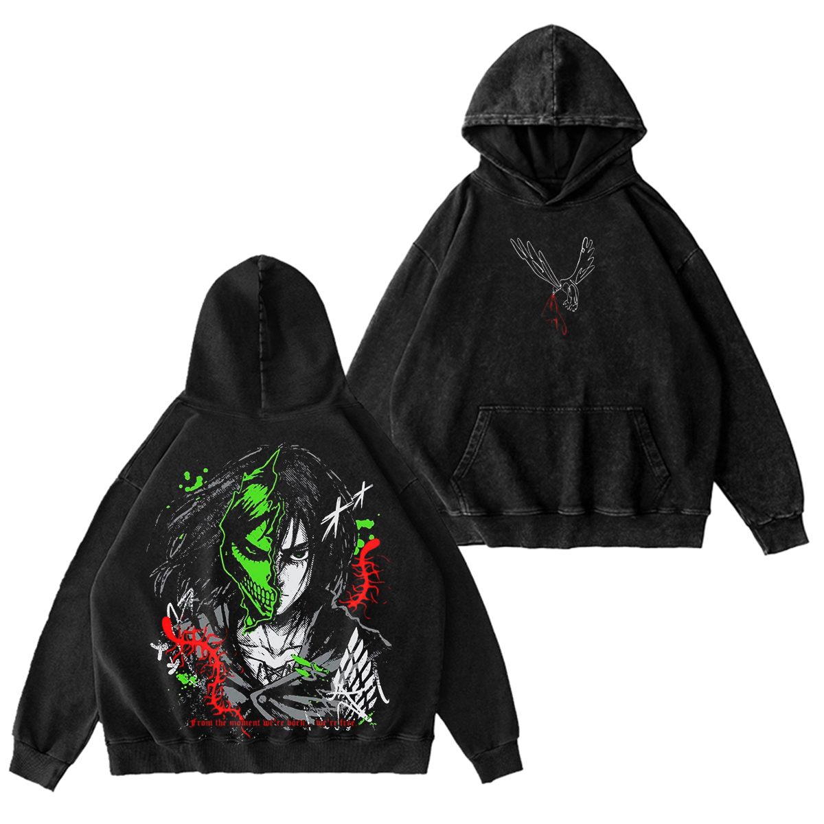Attack on Titan Oversized Vintage T-shirt/Crewneck/Hoodie