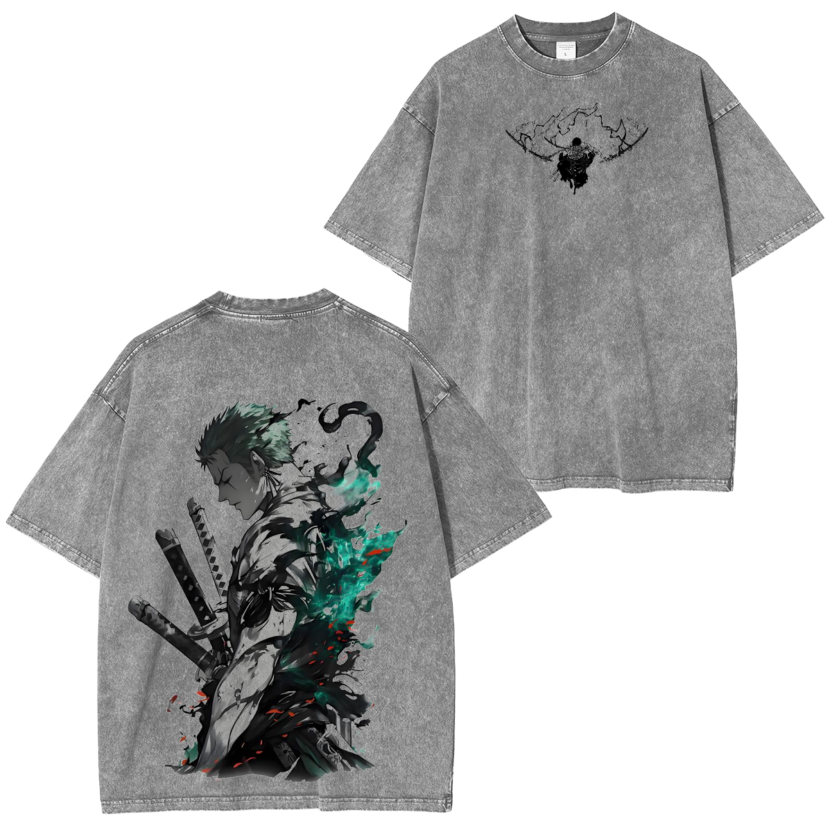 Roronoa Zoro One Piece Anime Vintage Washed T-shirt/Crewneck/Hoodie