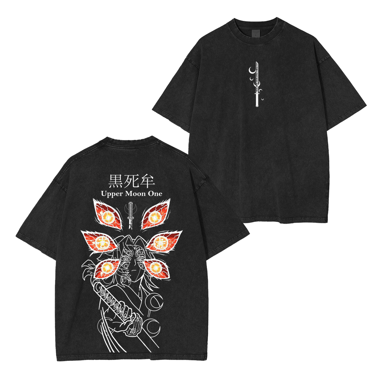 kokushibo,Demon Slayer Anime Unisex Washed T-Shirt
