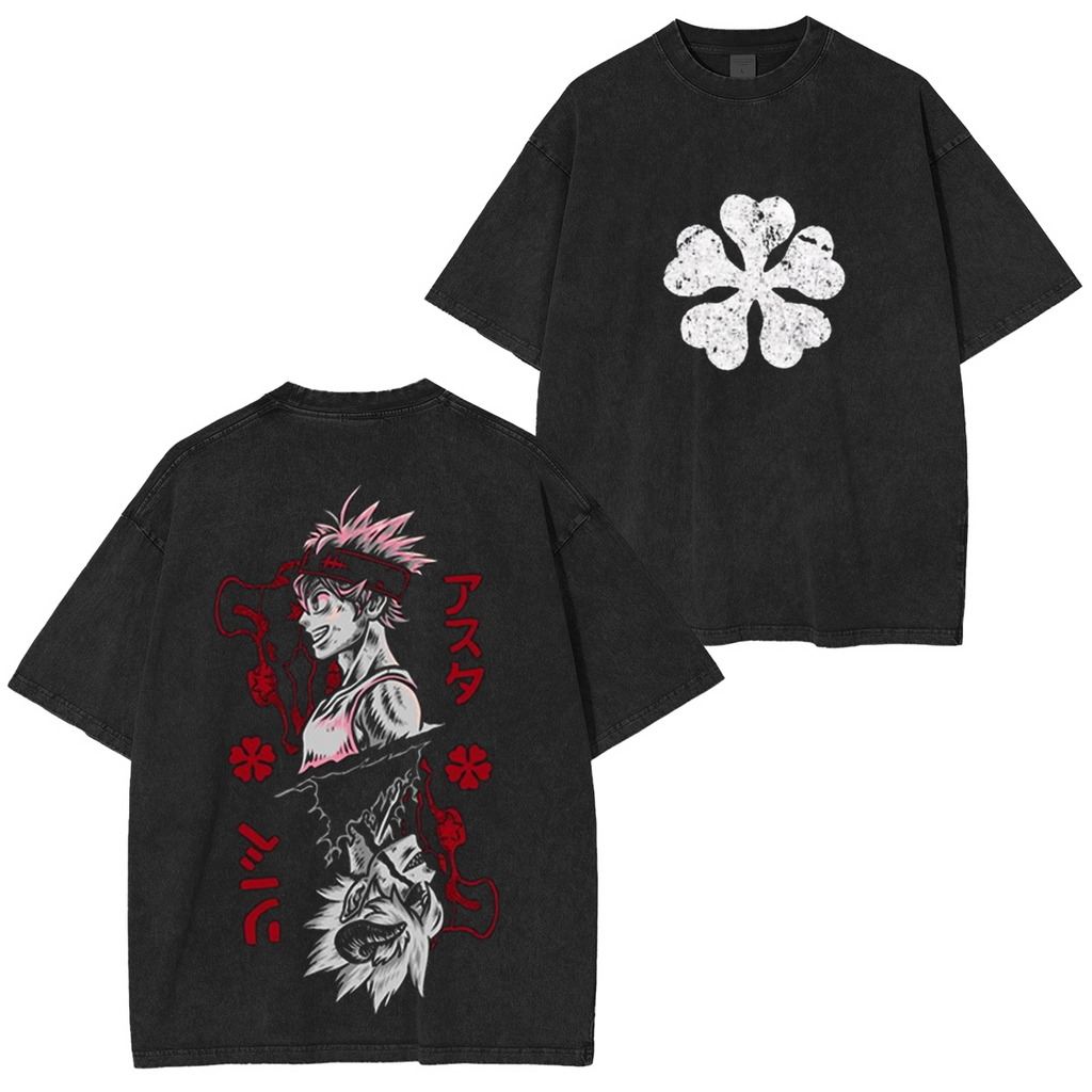 Black Asta Clover Unisex Anime T-Shirt/Crewneck/Hoodie